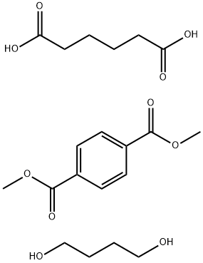 1,4-Benzenedicarboxylic acid, 1,4-dimethyl ester, polymer with 1,4-butanediol and hexanedioic acid Struktur