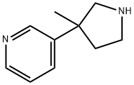 3-(3-methylpyrrolidin-3-yl)pyridine Struktur