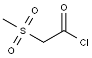 2-(methyl sulfonyl)-Acetyl chloride Struktur