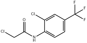 Acetamide, 2-chloro-N-[2-chloro-4-(trifluoromethyl)phenyl]- Struktur