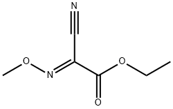 Acetic acid, cyano(methoxyimino)-, ethyl ester, (2E)- (9CI) Struktur