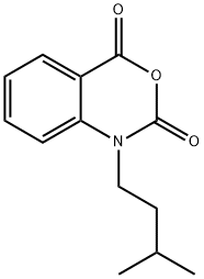 1-(3-methylbutyl)-2,4-dihydro-1H-3,1-benzoxazine-2,4-dione Struktur