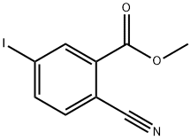 Benzoic acid, 2-cyano-5-iodo-, methyl ester Struktur