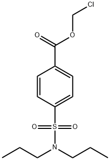 Benzoic acid, 4-[(dipropylamino)sulfonyl]-, chloromethyl ester Struktur