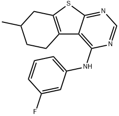 N-(3-fluorophenyl)-7-methyl-5,6,7,8-tetrahydro-[1]benzothiolo[2,3-d]pyrimidin-4-amine Struktur