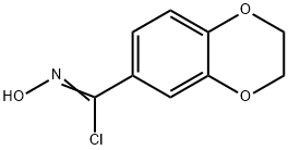 1,4-Benzodioxin-6-carboximidoyl chloride, 2,3-dihydro-N-hydroxy- Struktur