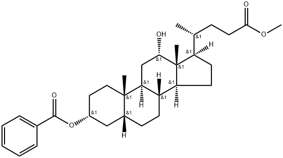 12β-Deoxycholic Acid Methyl Ester 3α-Benzoate Struktur