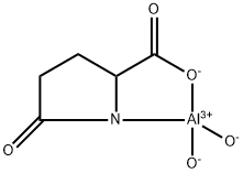 dihydroxy(5-oxo-L-prolinato-N1,O2)aluminium Struktur