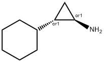 Cyclopropanamine, 2-cyclohexyl-, (1R,2S)-rel- Structure