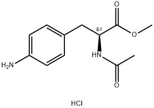 Acetyl-4-amino-L-phenylalanine methyl ester Hydrochloride Struktur