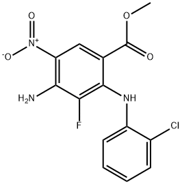 4-amino-2-(2-chloro-phenylamino)-3-fluoro-5-nitro-benzoic acid methyl ester