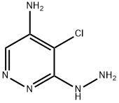 5-chloro-6-hydrazinylpyridazin-4-amine Struktur