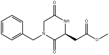 2-Piperazineacetic acid, 3,6-dioxo-4-(phenylmethyl)-, methyl ester, (2S)-