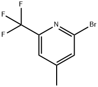 2-bromo-4-methyl-6-(trifluoromethyl)pyridine Struktur