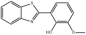 Phenol, 2-(2-benzothiazolyl)-6-methoxy- Struktur