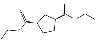 1,3-Cyclopentanedicarboxylic acid, diethyl ester, cis- (9CI) Struktur