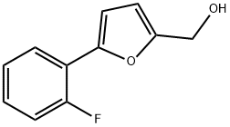 2-Furanmethanol, 5-(2-fluorophenyl)- Struktur