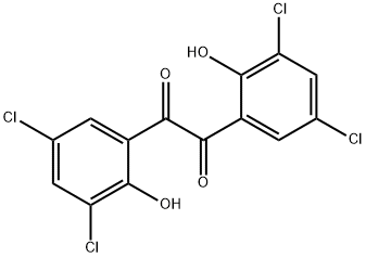 Ethanedione, bis(3,5-dichloro-2-hydroxyphenyl)- (9CI) Struktur