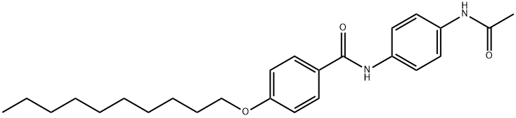 N-(4-acetamidophenyl)-4-decoxybenzamide Struktur