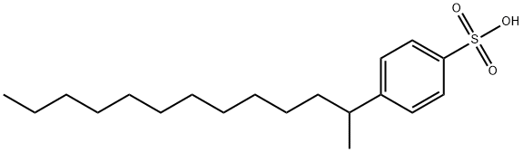 Benzenesulfonic acid, 4-(1-methyldodecyl)- Struktur