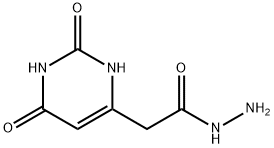 2-(2,6-dioxo-1,2,3,6-tetrahydropyrimidin-4-yl)acetohydrazide Struktur