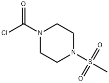 1-Piperazinecarbonyl chloride, 4-(methylsulfonyl)- Struktur