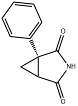 3-Azabicyclo[3.1.0]hexane-2,4-dione, 1-phenyl-, (1R)- (9CI) Struktur