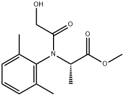 Alanine, N-(2,6-dimethylphenyl)-N-(hydroxyacetyl)-, methyl ester (9CI) Struktur