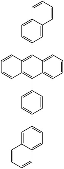 Anthracene, 9-(2-naphthalenyl)-10-[4-(2-naphthalenyl)phenyl]- Struktur