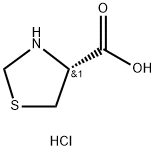 4-Thiazolidinecarboxylic acid, hydrochloride (1:1), (4R)- Struktur