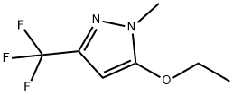 1H-Pyrazole, 5-ethoxy-1-methyl-3-(trifluoromethyl)- Struktur