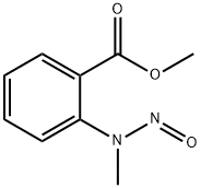 Benzoic acid, 2-(methylnitrosoamino)-, methyl ester Struktur