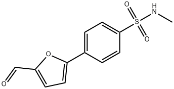 4-(5-formylfuran-2-yl)-N-methylbenzene-1-sulfonamide Struktur