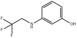 Phenol, 3-[(2,2,2-trifluoroethyl)amino]- Struktur