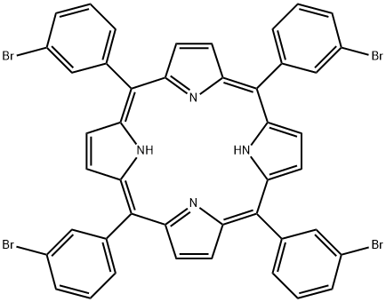 21H,23H-Porphine, 5,10,15,20-tetrakis(3-bromophenyl)- Struktur