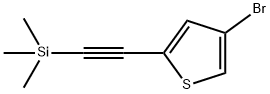 Thiophene, 4-bromo-2-[2-(trimethylsilyl)ethynyl]- Struktur