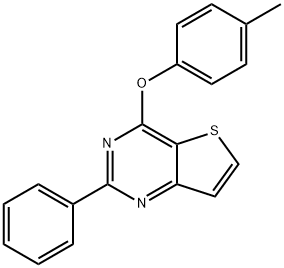 Thieno[3,2-d]pyrimidine, 4-(4-methylphenoxy)-2-phenyl- Struktur