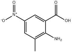 Benzoic acid, 2-amino-3-methyl-5-nitro- Struktur