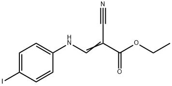 2-Propenoic acid, 2-cyano-3-[(4-iodophenyl)amino]-, ethyl ester