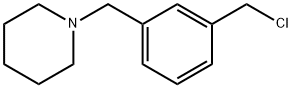 Piperidine, 1-[[3-(chloromethyl)phenyl]methyl]- Struktur