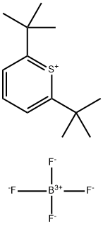 Thiopyrylium, 2,6-bis(1,1-dimethylethyl)-, tetrafluoroborate(1-) (1:1) Struktur