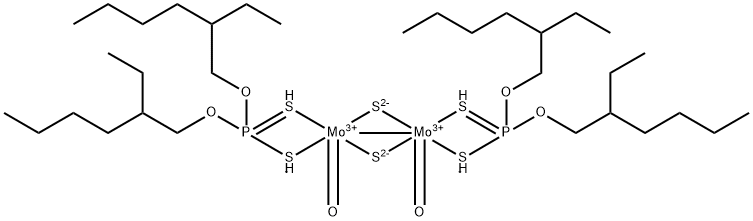 Molybdenum, bisO,O-bis(2-ethylhexyl) phosphorodithioato-.kappa.S,.kappa.Sdioxodi-.mu.-thioxodi-, (Mo-Mo) Struktur