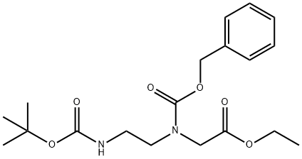 Glycine, N-[2-[[(1,1-dimethylethoxy)carbonyl]amino]ethyl]-N-[(phenylmethoxy)carbonyl]-, ethyl ester