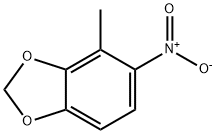 1,3-Benzodioxole, 4-methyl-5-nitro- Struktur