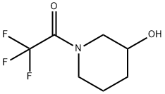 2,2,2-Trifluoro-1-(3-hydroxypiperidin-1-yl)ethanone Struktur