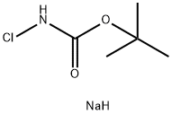 Carbamic acid, N-chloro-, 1,1-dimethylethyl ester, sodium salt (1:1) Struktur