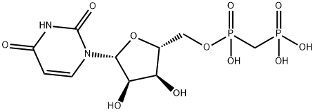 Uridine, 5'-[hydrogen P-(phosphonomethyl)phosphonate] Struktur