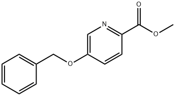 2-Pyridinecarboxylic acid, 5-(phenylmethoxy)-, methyl ester Struktur