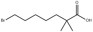 Heptanoic acid, 7-bromo-2,2-dimethyl- Struktur