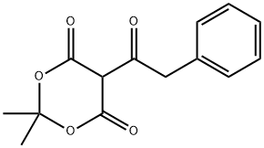 1,3-Dioxane-4,6-dione, 2,2-dimethyl-5-(2-phenylacetyl)- Struktur